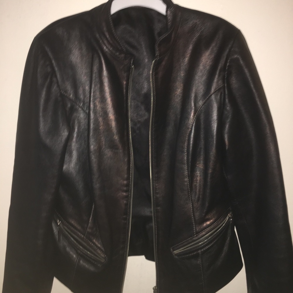 Black Rusting Leather jacket